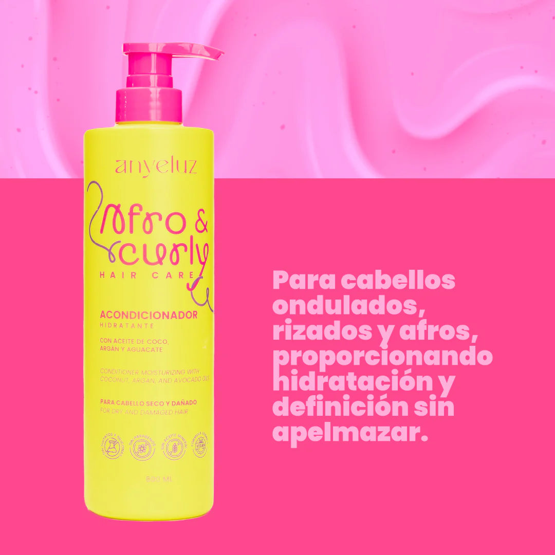 Acondicionador Hidratante Afro & Curly Anyeluz 600 ml
