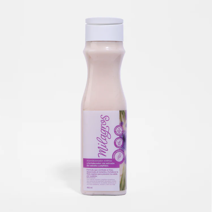 Acondicionador Crecimiento con Cebolla y Péptidos Milagros X 450Ml