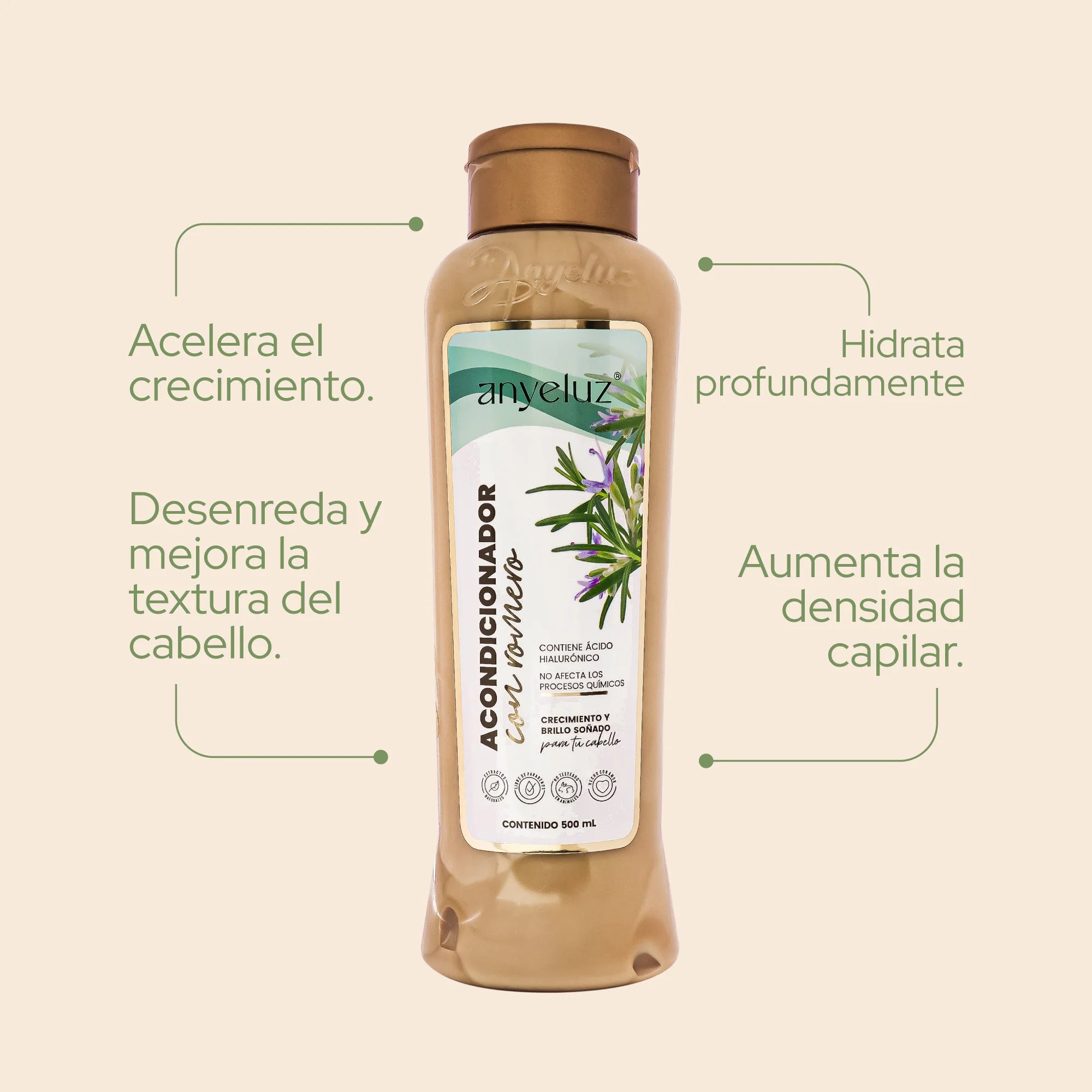 Acondicionador Fortalecedor de Romero Anyeluz 500 ml