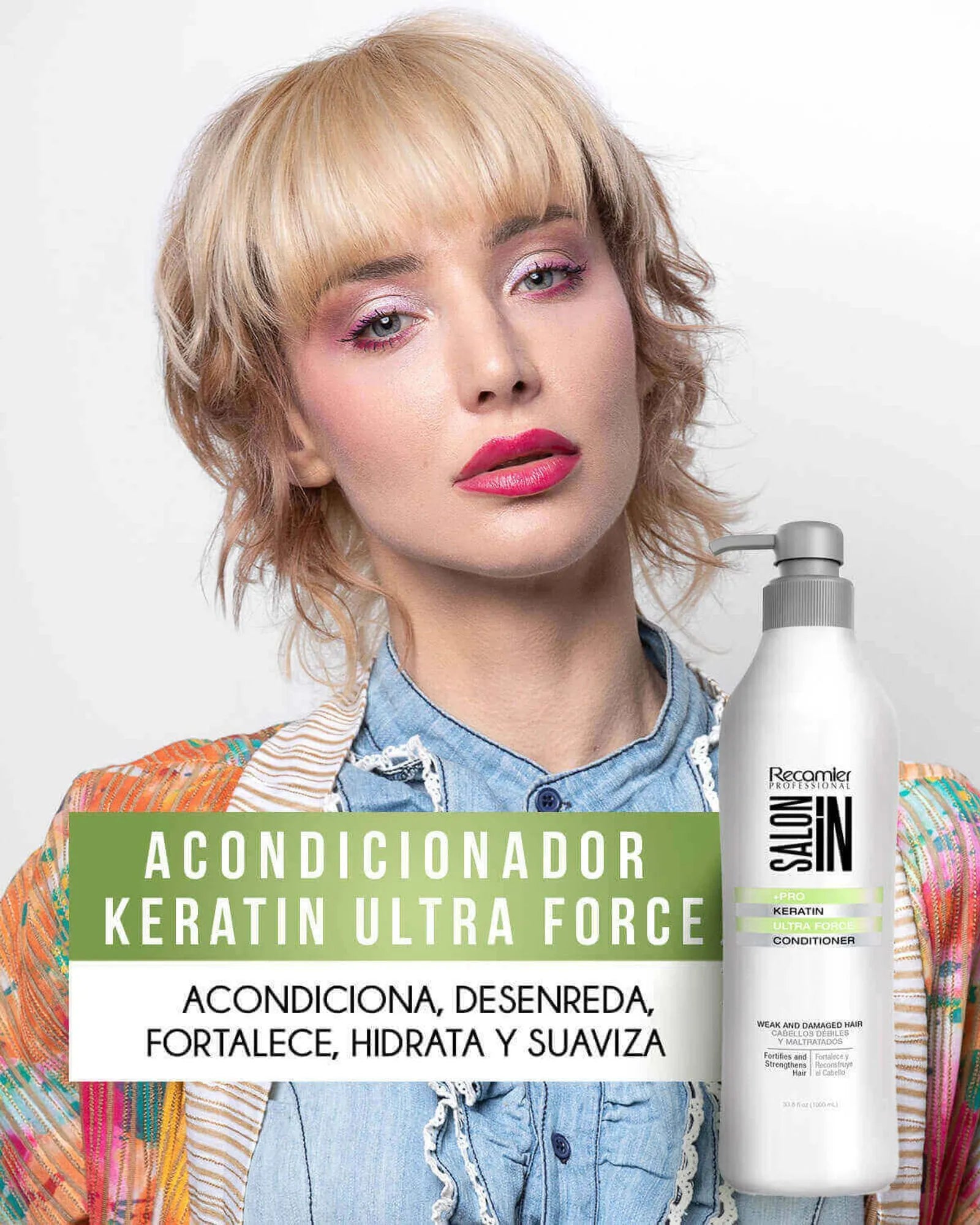 Acondicionador Keratin Ultra Force Recamier X 1000