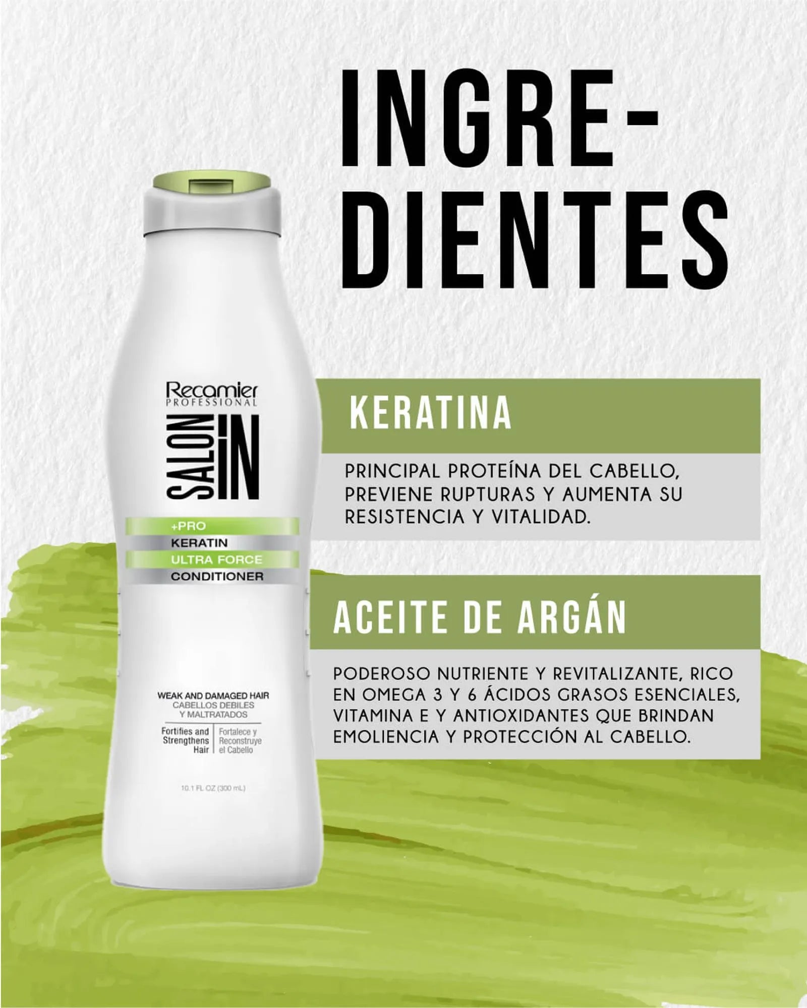 Acondicionador Keratin Ultra Force Recamier X 300