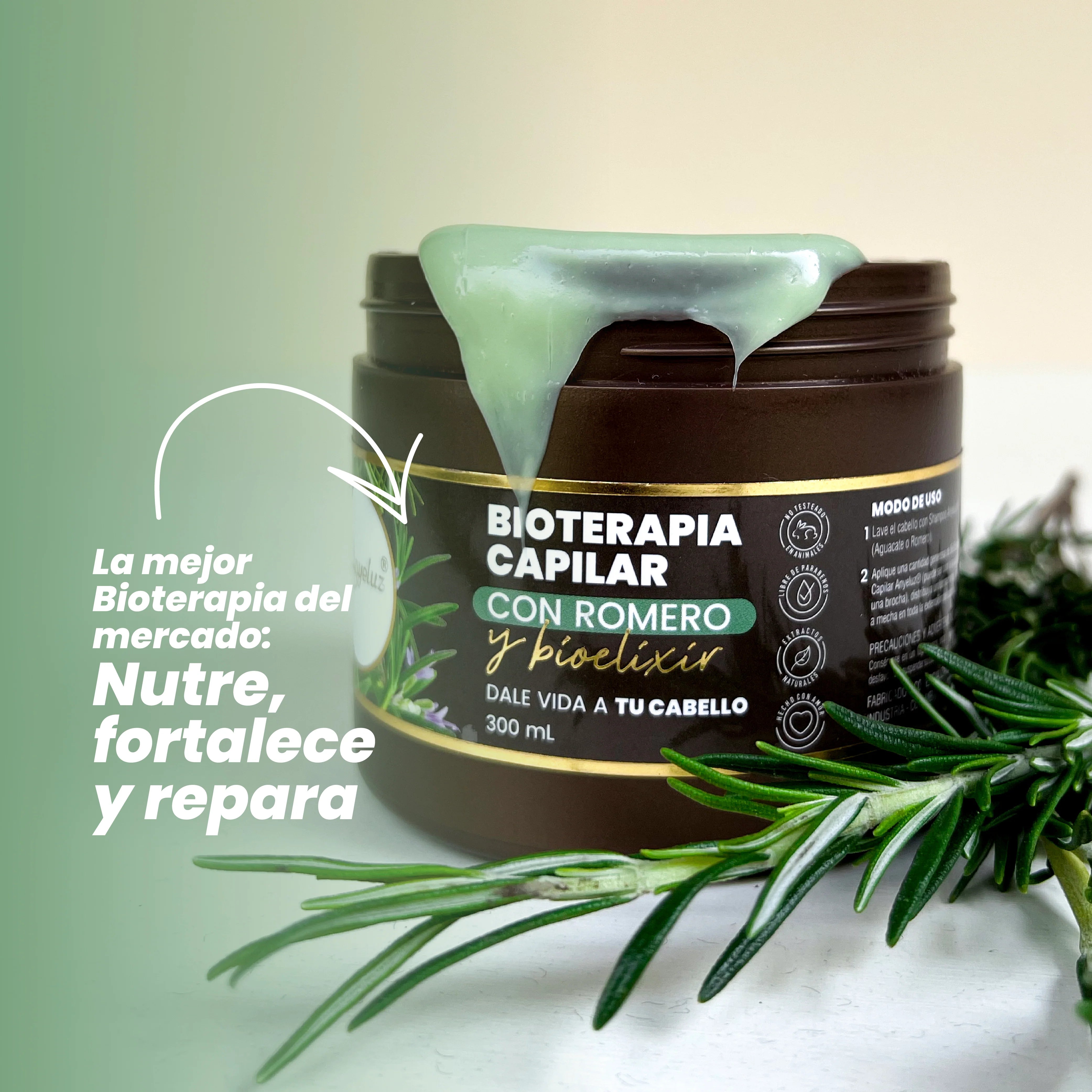 Bioterapia Capilar de Romero & Bioelixir Anyeluz 300 ml