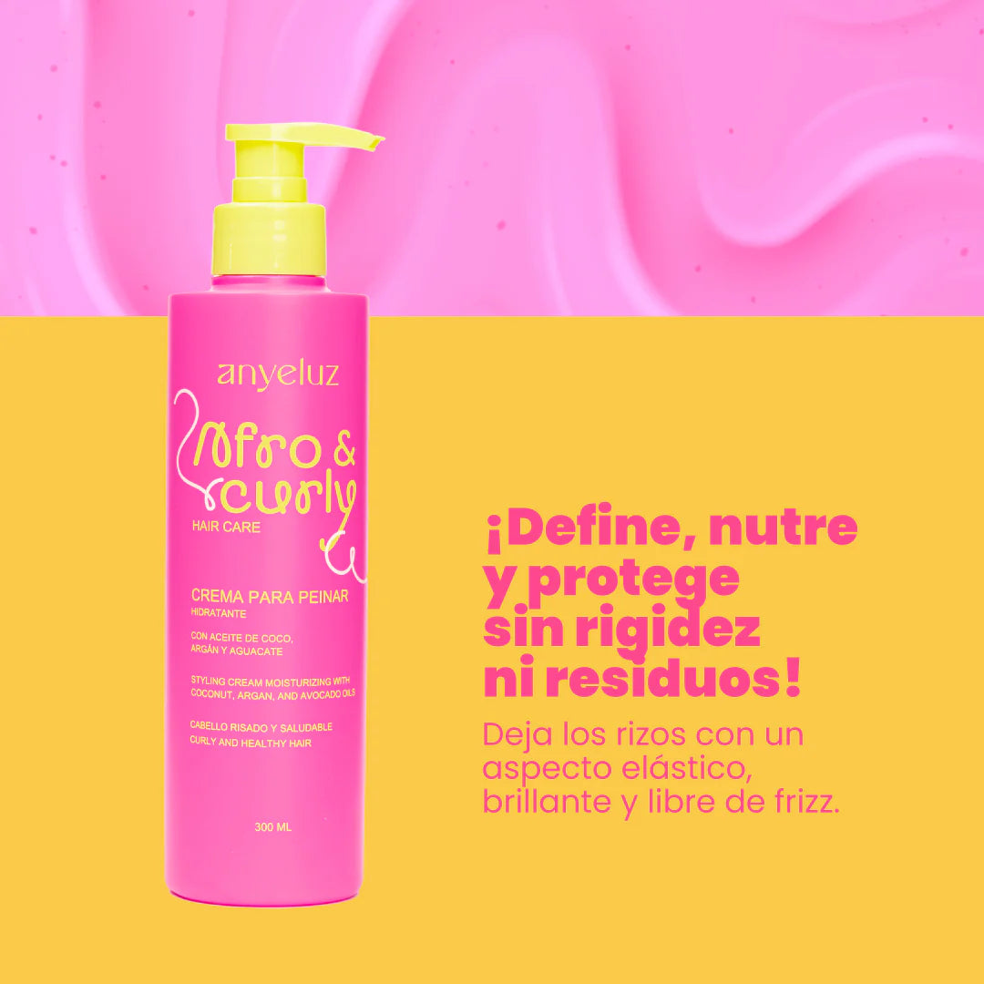 Crema para Peinar Hidratante Afro & Curly Anyeluz 300 ml
