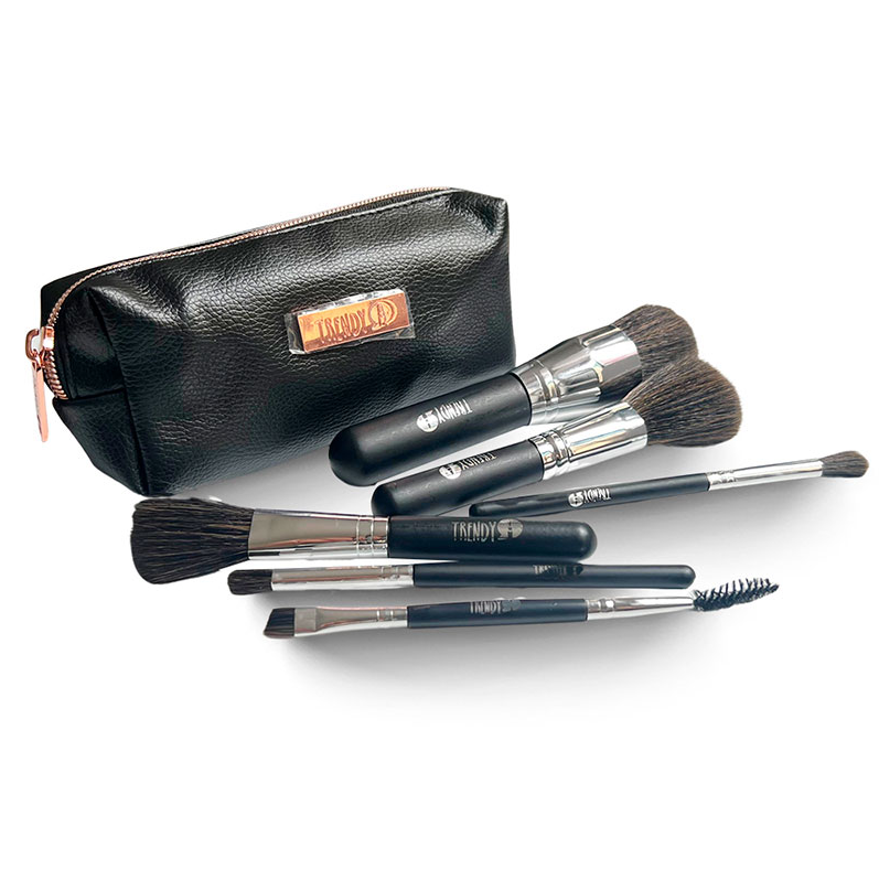 Kit Brochas Mini Negro Trendy