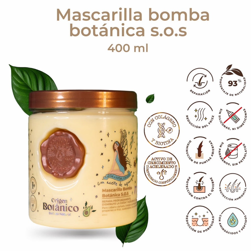 Mascarilla Bomba Botanica Sos Ritual Botanico 400Ml