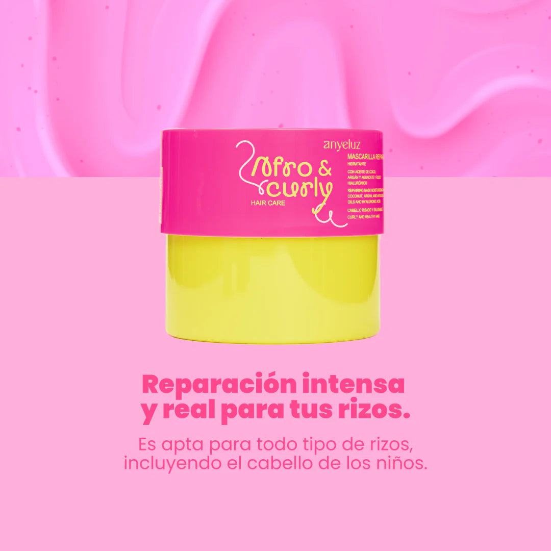 Mascarilla Reparadora Hidratante Afro & Curly Anyeluz 500 ml