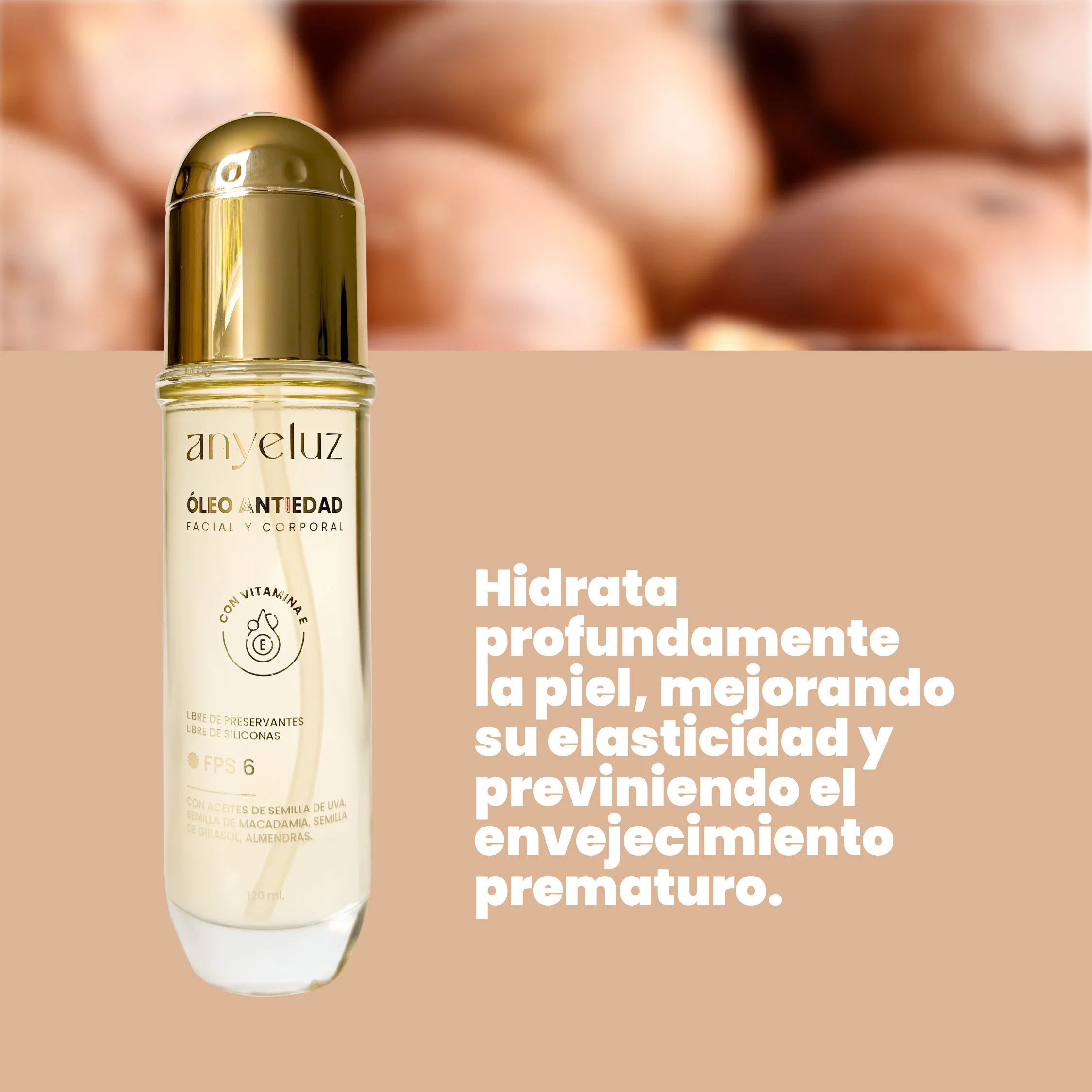 Óleo Facial Antiedad Anyeluz 120 ml