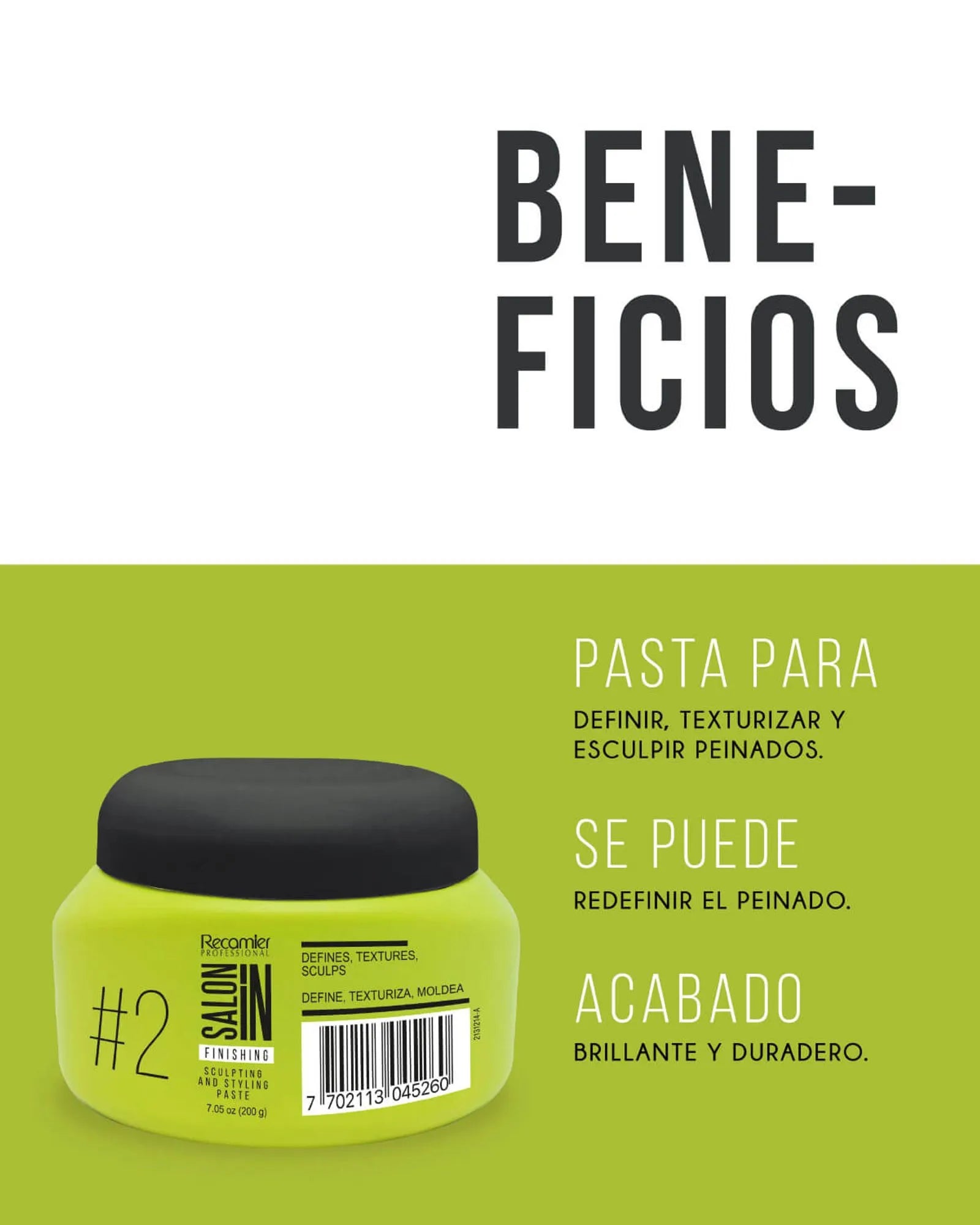 Pta. Salon In Sculpting&Styling 200G Recamier