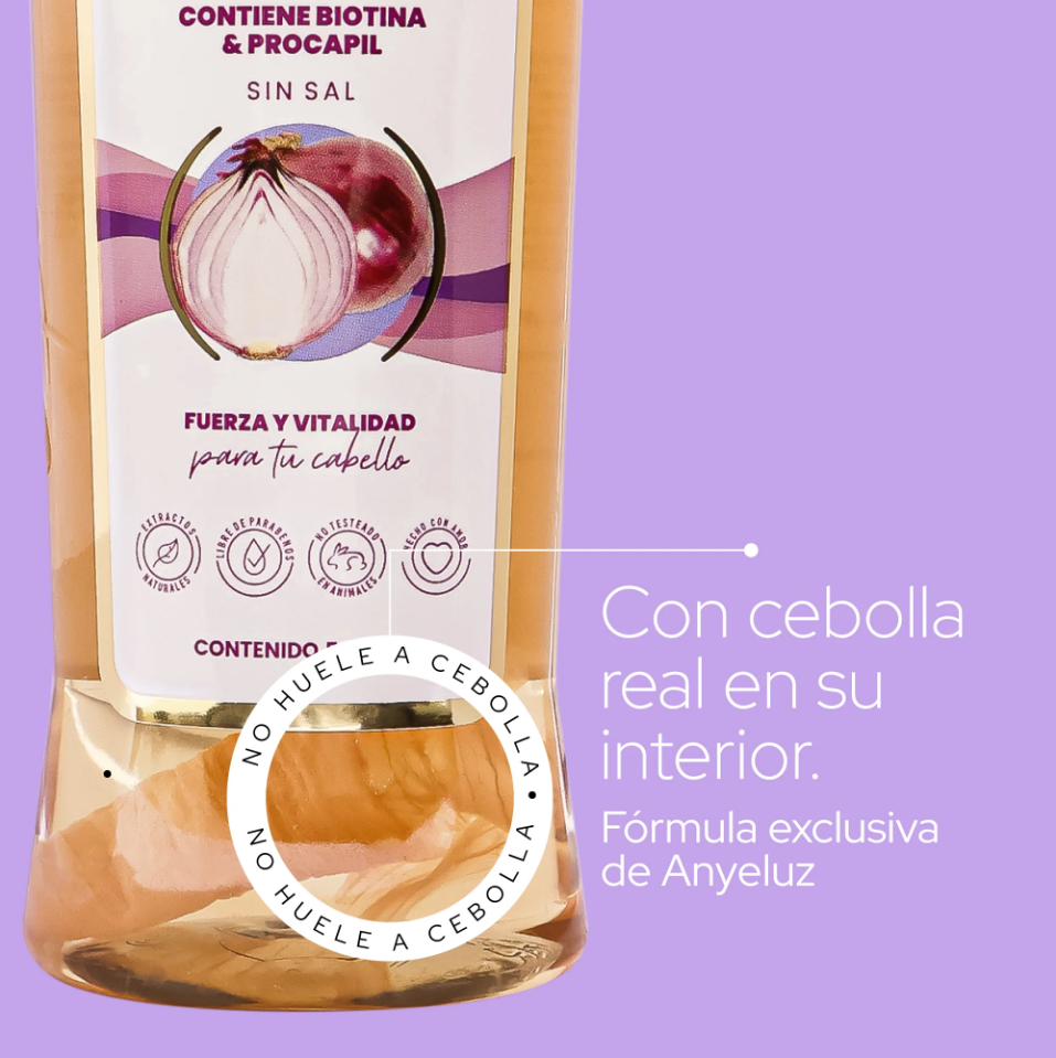 Shampoo Con Cebolla Anyeluz X500Ml