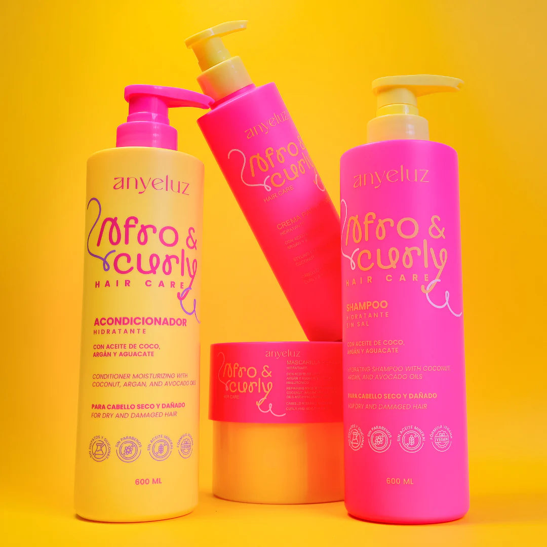 Shampoo Hidratante Afro & Curly Anyeluz 600 ml