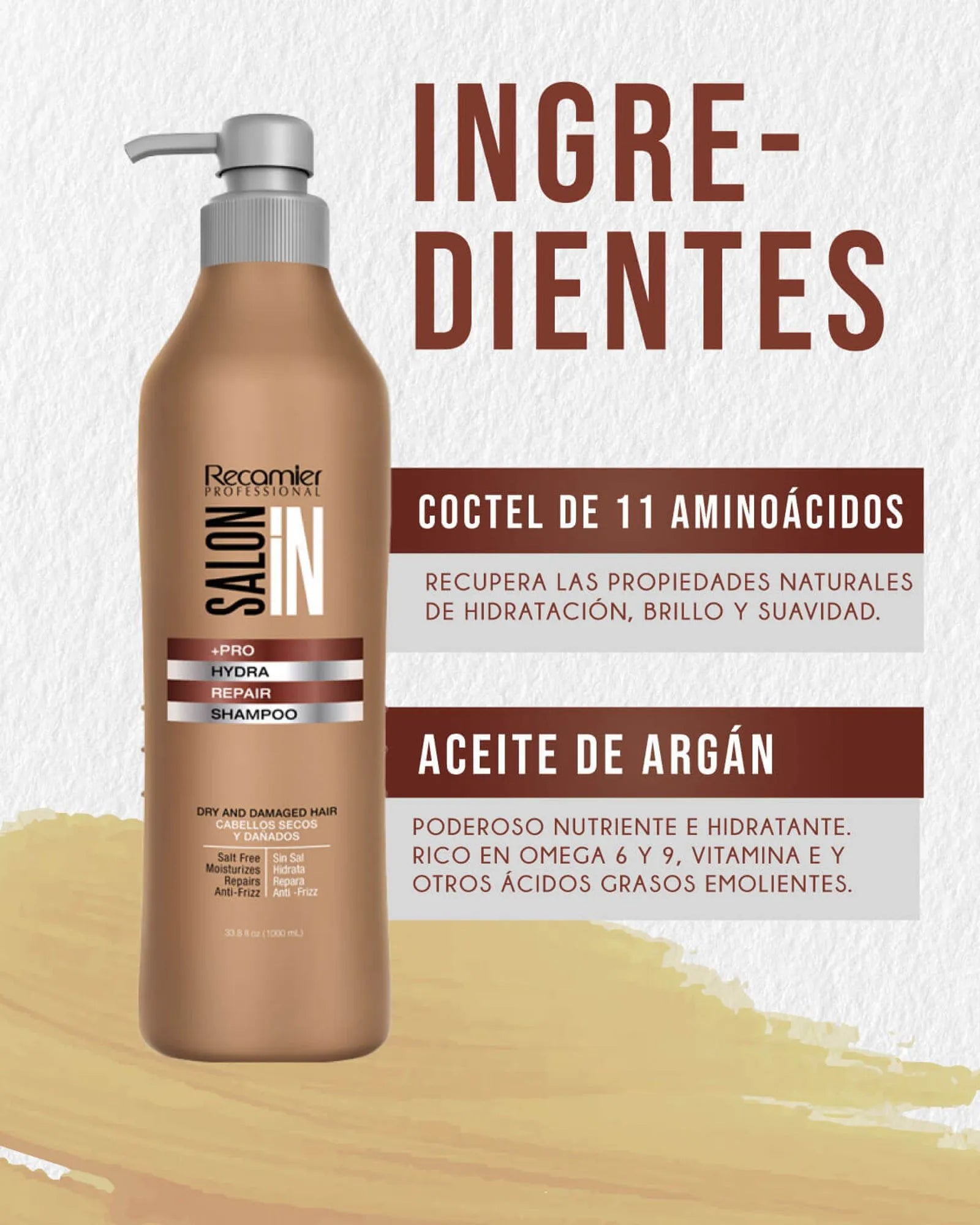 Shampoo Hydra Repair Salon In 1000 Ml Recamier