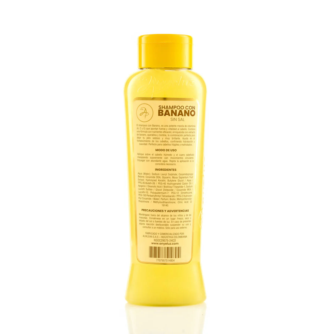 Shampoo Nutritivo de Banano Anyeluz 500 ml