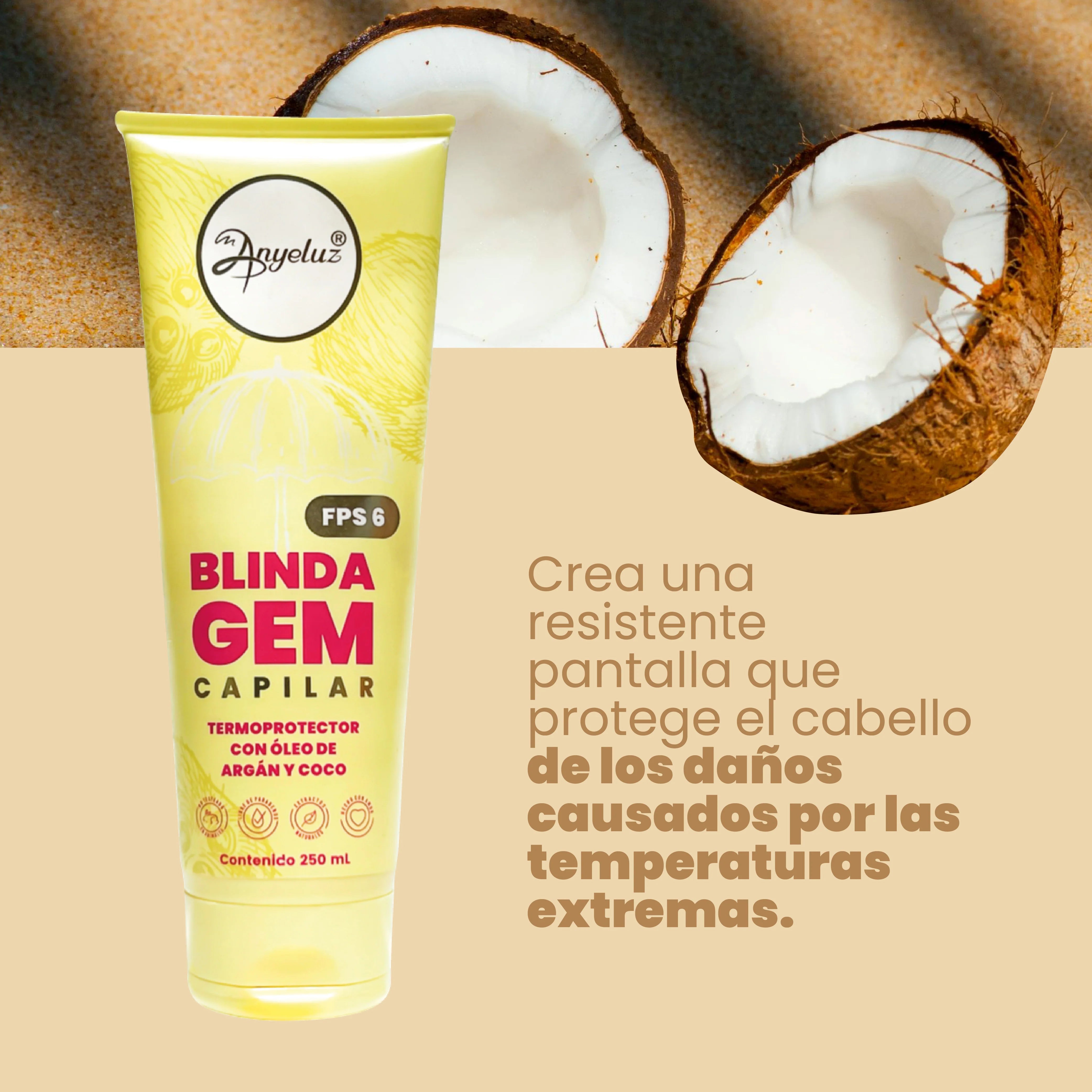 Termoprotector Blindaje Capilar Anyeluz 250 ml