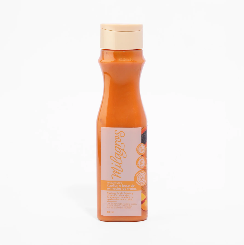 Tratamiento Capilar A Base De Frutas Milagros X 500Ml
