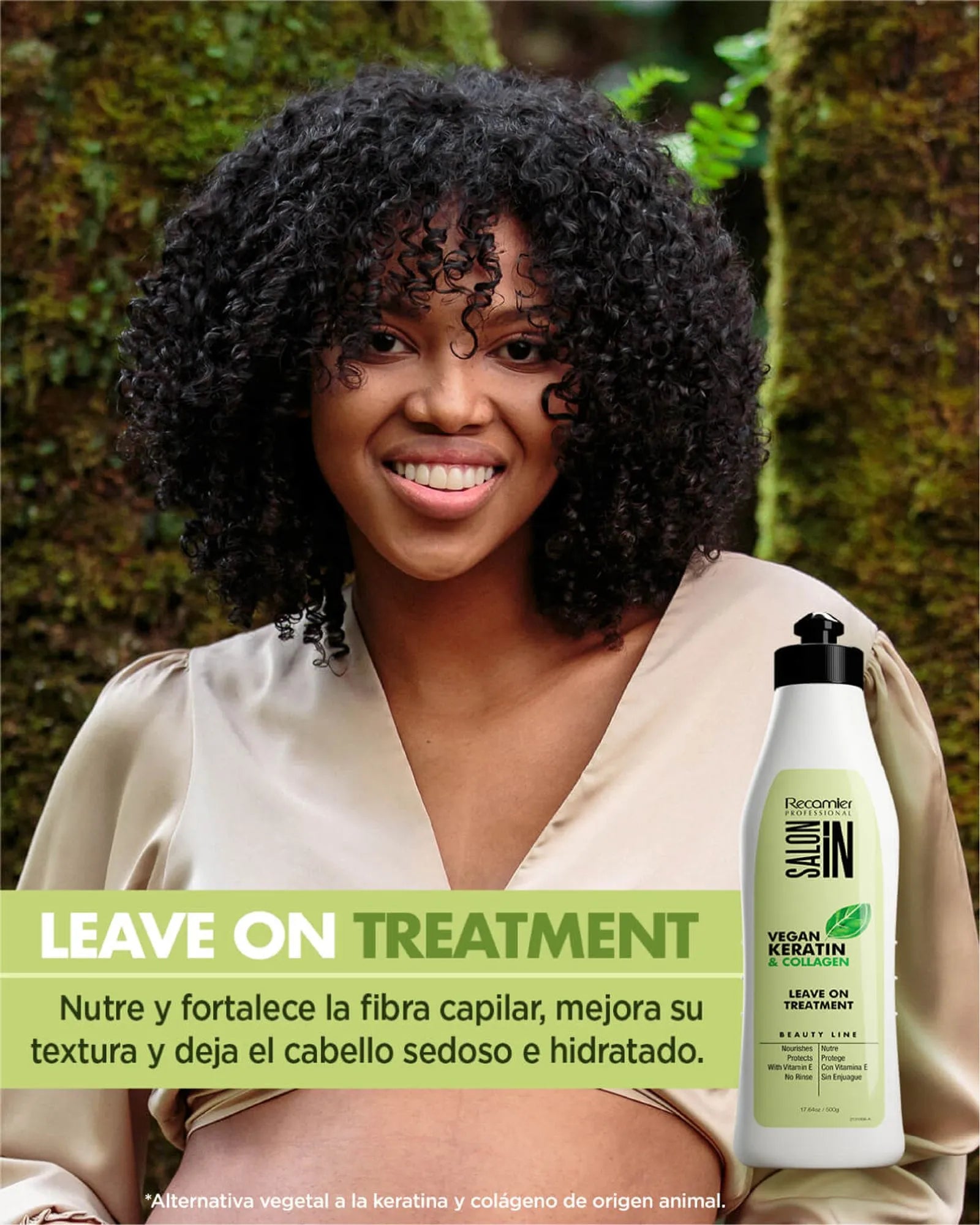 Vegan Keratin Collagen Leave On Tratamiento X 500Ml Recamier